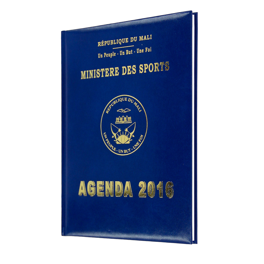Ministère des sports diary of Mali 21x27 cm - Agenda Afrique, Diaries manufacturer