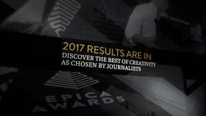 epica awards 2017 grands prix destinés aux publicités